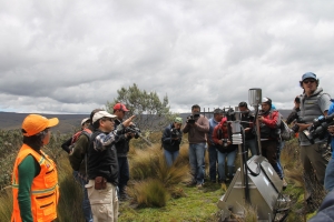 Instalación de equipos en el Volcán Cotopaxi