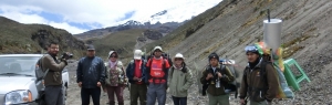 Instalación de instrumentos para monitoreo del volcán Cotopaxi