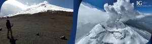 Vigilancia volcánica con drones en el Cotopaxi