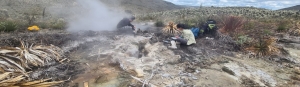 Monitoreo de fuentes termales en el complejo volcánico Chiles - Cerro Negro