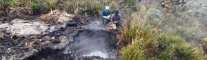 Trabajos de monitoreo de la actividad superficial del complejo volcánico Chiles - Cerro Negro