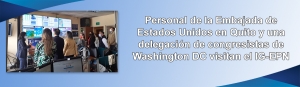 Personal de la Embajada de Estados Unidos en Quito y una delegación de congresistas de Washington DC visitan el IG-EPN