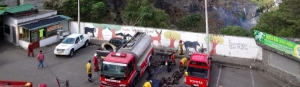 Incendio forestal en Baños de Agua Santa, 22 y 23 de octubre de 2018