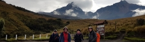 Misión de muestreo de los volcanes de la zona central del arco ecuatoriano