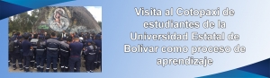 Visita al Cotopaxi de estudiantes de la Universidad Estatal de Bolívar como proceso de aprendizaje